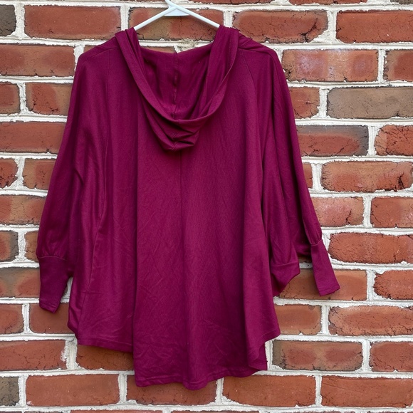 Harry Potter Cardigan Burgundy Red "Hogwarts" Hood Lightweight - Picture 10 of 10